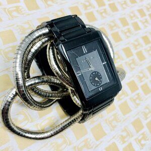 Fossil Arkitekt FS4295 Tank Men's Black Stainless/Dial/Bracelet Watch